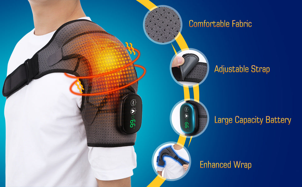 compact 3-speed shoulder massager