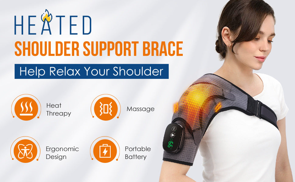 compact 3-speed shoulder massager